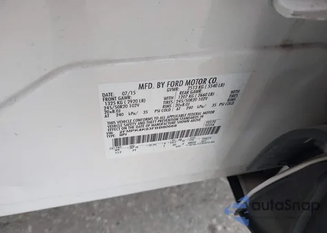 2015 Ford Edge Titanium из США, поврежденный, VIN 2FMPK4K93FBB80668